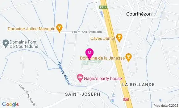 Localisation Pizzeria La Goutte Bleue