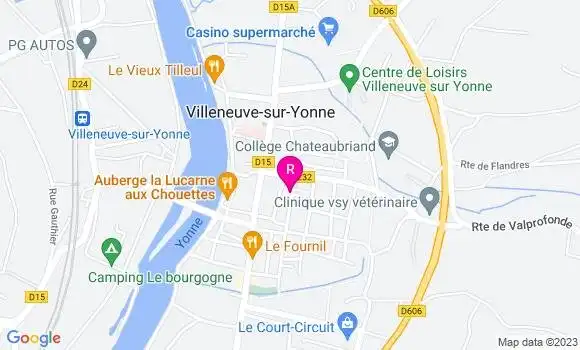 Localisation Restaurant de la Halle