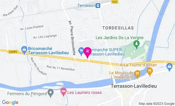 Localisation Restaurant  Le Rapoutet