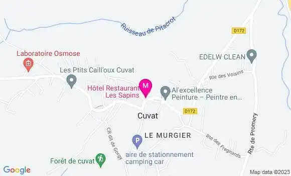 Localisation Restaurant Hôtel Les Sapins