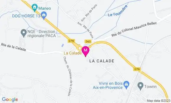 Localisation Restaurant  La Calade