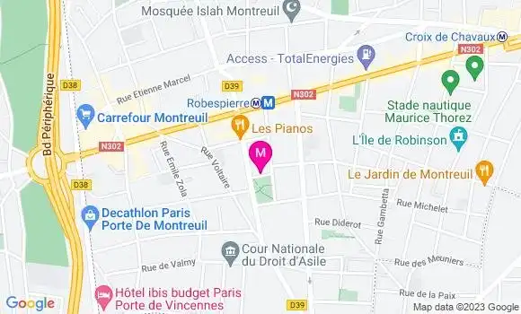 Localisation Restaurant du Parc