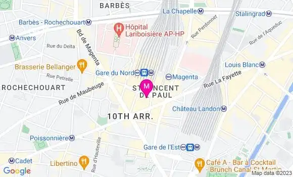 Localisation Restaurant  Aux Villes du Nord