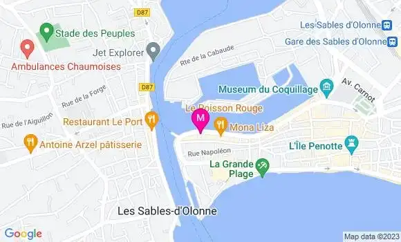 Localisation Restaurant Fruits de Mer Le Poisson Rouge
