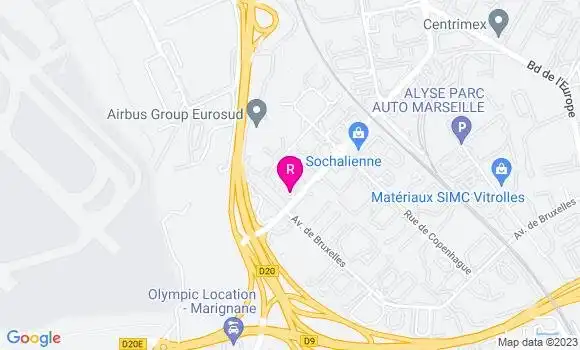 Localisation Restaurant  L
