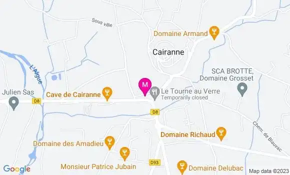 Localisation Restaurant Bar Café de la Place