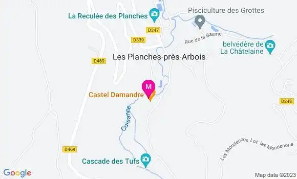 Localisation Restaurant  Castel Damandre