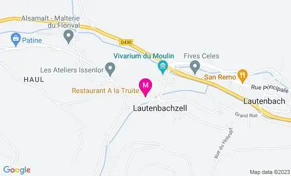Localisation Restaurant  A la Truite