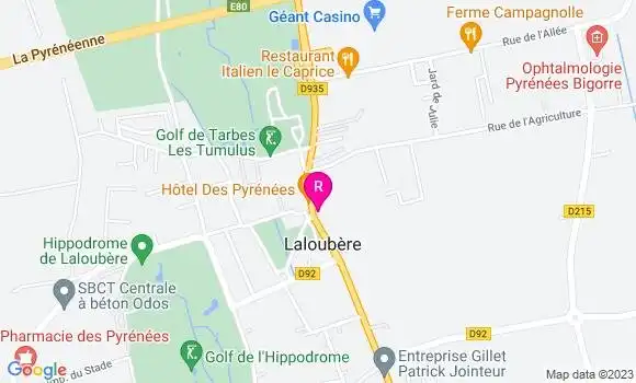 Localisation Restaurant Bar O Toulouse