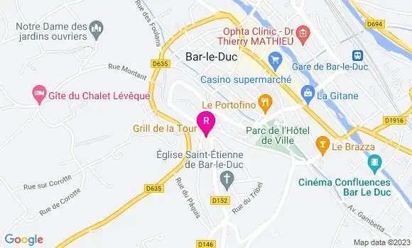 Localisation Restaurant Grill Grill de la Tour
