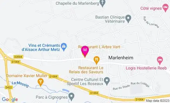 Localisation Auberge L