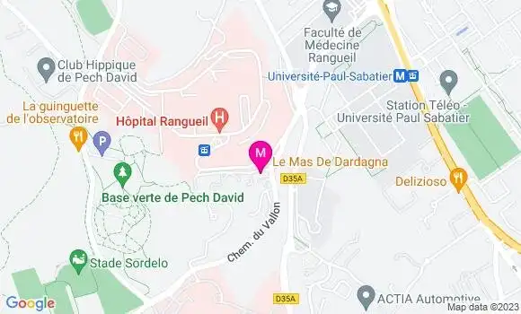 Localisation Restaurant Gastronomique Le Mas de Dardagna