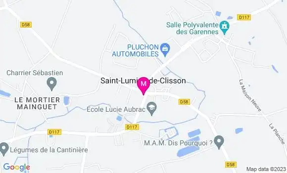 Localisation Brasserie Le Saint Lu