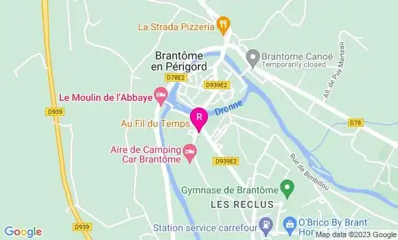 Localisation Restaurant  Au Fil du Temps