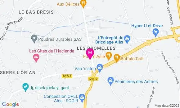 Localisation Restaurant  L