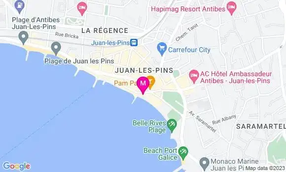 Localisation Restaurant  Le Bord de Mer