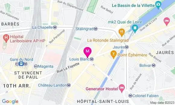 Localisation Bistrot Bistro Lafayette