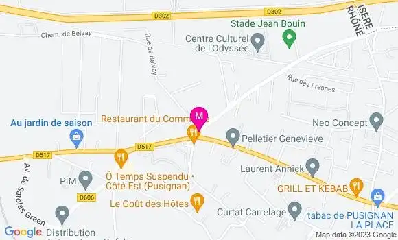 Localisation Restaurant du Commerce