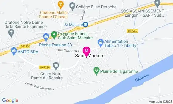 Localisation Pizzeria de l