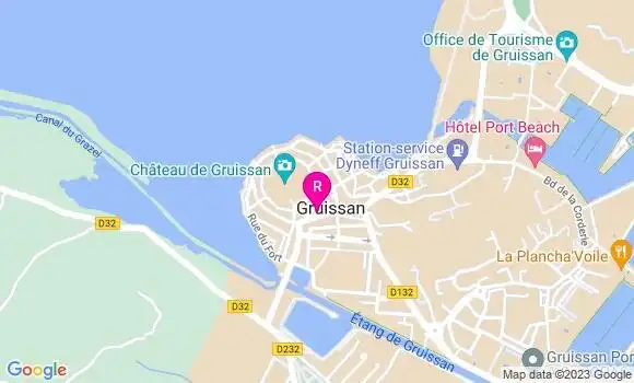 Localisation Restaurant Fruits de Mer La Cranquette