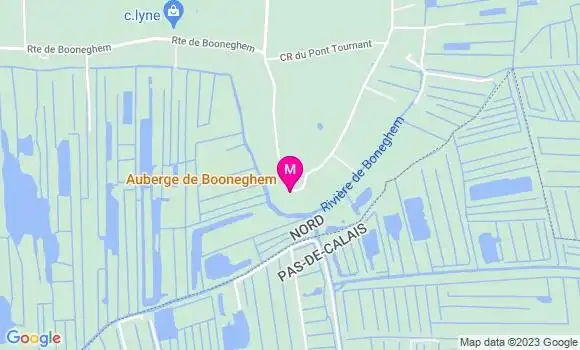 Localisation Auberge de Booneghem