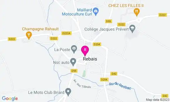 Localisation Restaurant Bar Café des Sports