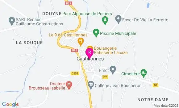 Localisation Restaurant  L