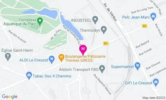 Localisation Brasserie Le Magenta