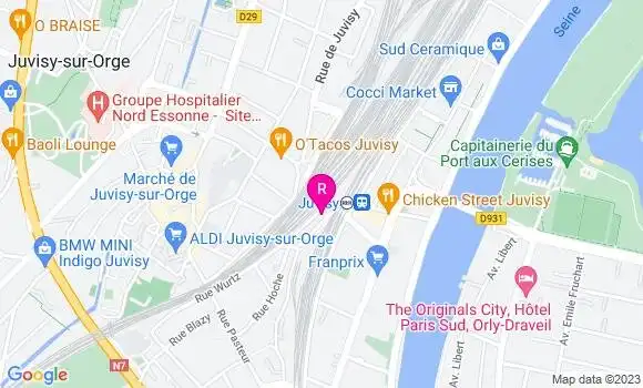 Localisation Restaurant Bar Café de la Gare