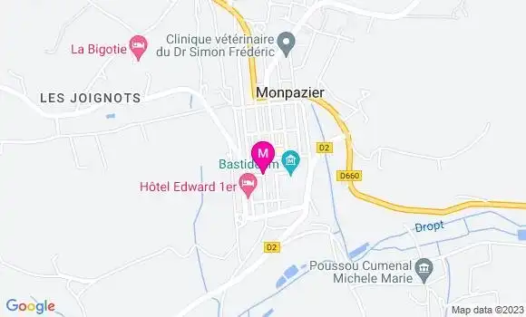 Localisation Pizzeria Le Chene Vert