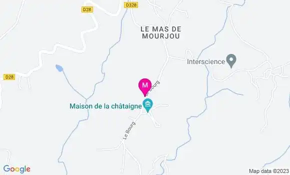 Localisation Auberge de Mourjou