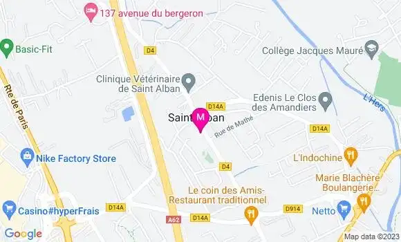 Localisation Restaurant  Le Rencard