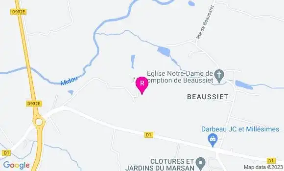 Localisation Auberge de la Pouillique