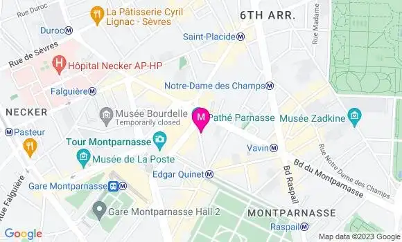 Localisation Restaurant  Gaumont Parnasse