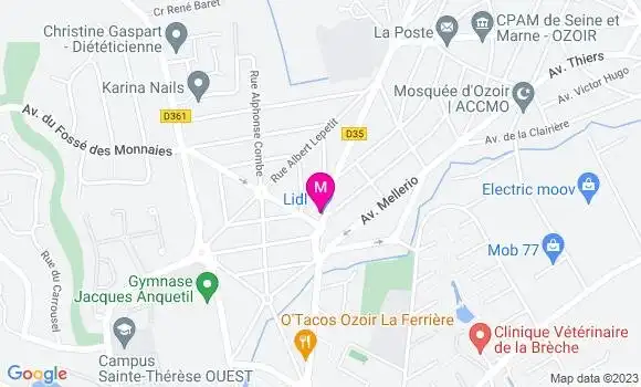 Localisation Restaurant Chinois La Muraille de Chine