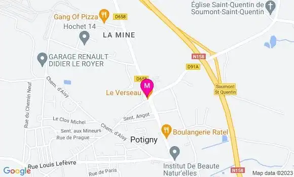 Localisation Restaurant  Le Verseau
