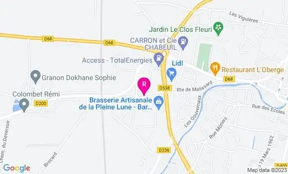 Localisation Pizzeria Le Lyposum