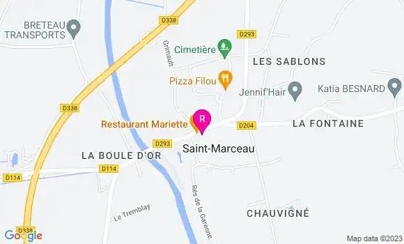 Localisation Restaurant  Mariette