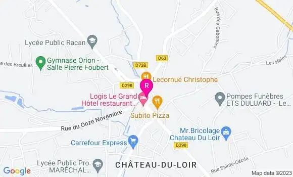 Localisation Restaurant  Le Clos Castel