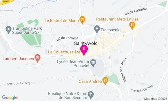 Localisation Restaurant Couscous La Couscoussière