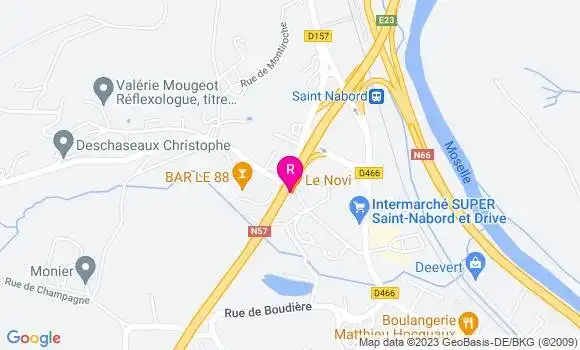 Localisation Restaurant  Le Novi