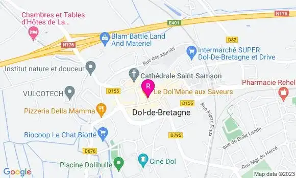 Localisation Crêperie Le Dol Mène aux Saveurs
