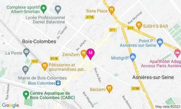 Localisation Pizzeria Santa Maria