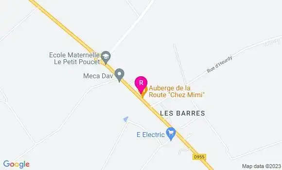 Localisation Auberge de la Route