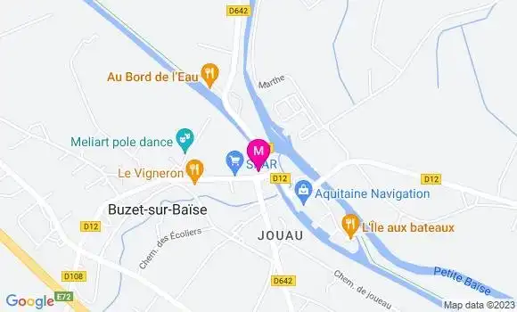 Localisation Auberge du Goujon qui Frétille