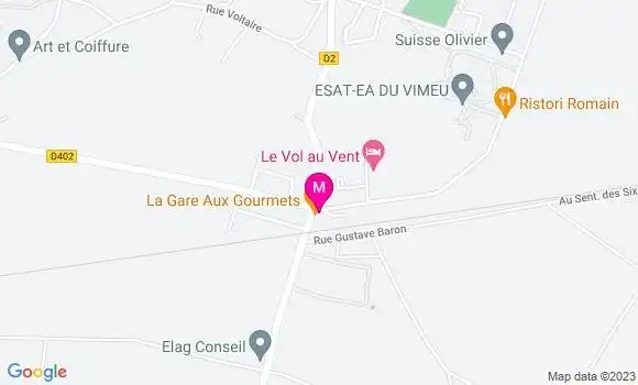 Localisation Restaurant  La Gare aux Gourmets