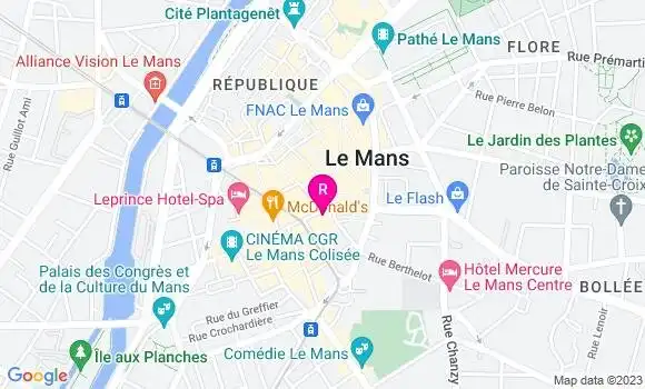 Localisation Restaurant  La Bourse