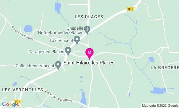 Localisation Restaurant  Le Saint Hilaire