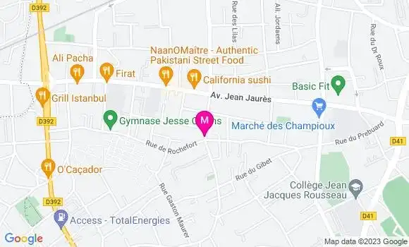Localisation Restaurant  Chez Braganca
