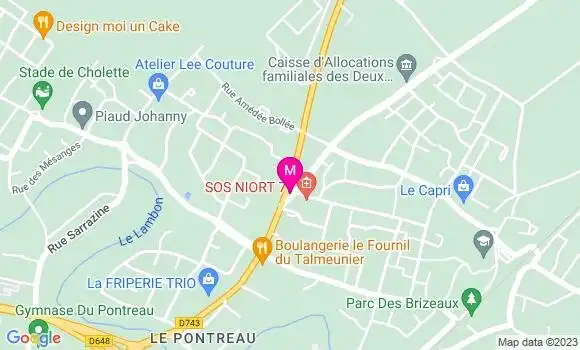 Localisation Restaurant  Les Brizeaux